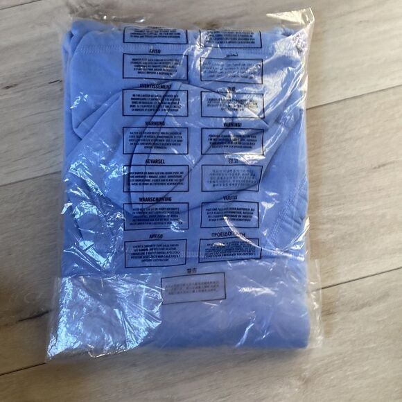 HOLLISTER EASY APPLIQUE LOGO GRAPHIC HOODIE LIGHT BLUE NWT - Picture 8 of 8